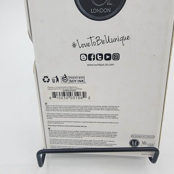 Uunique Genuine Leather Folio Wallet Case for iPhone XS Max - Black, Brand New - Picture 5 of 10